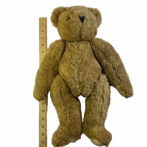Vermont Teddy Bear Company Plush Stuffed Animal Jointed Bear 15 inch Vintage Toy - Picture 10 of 11